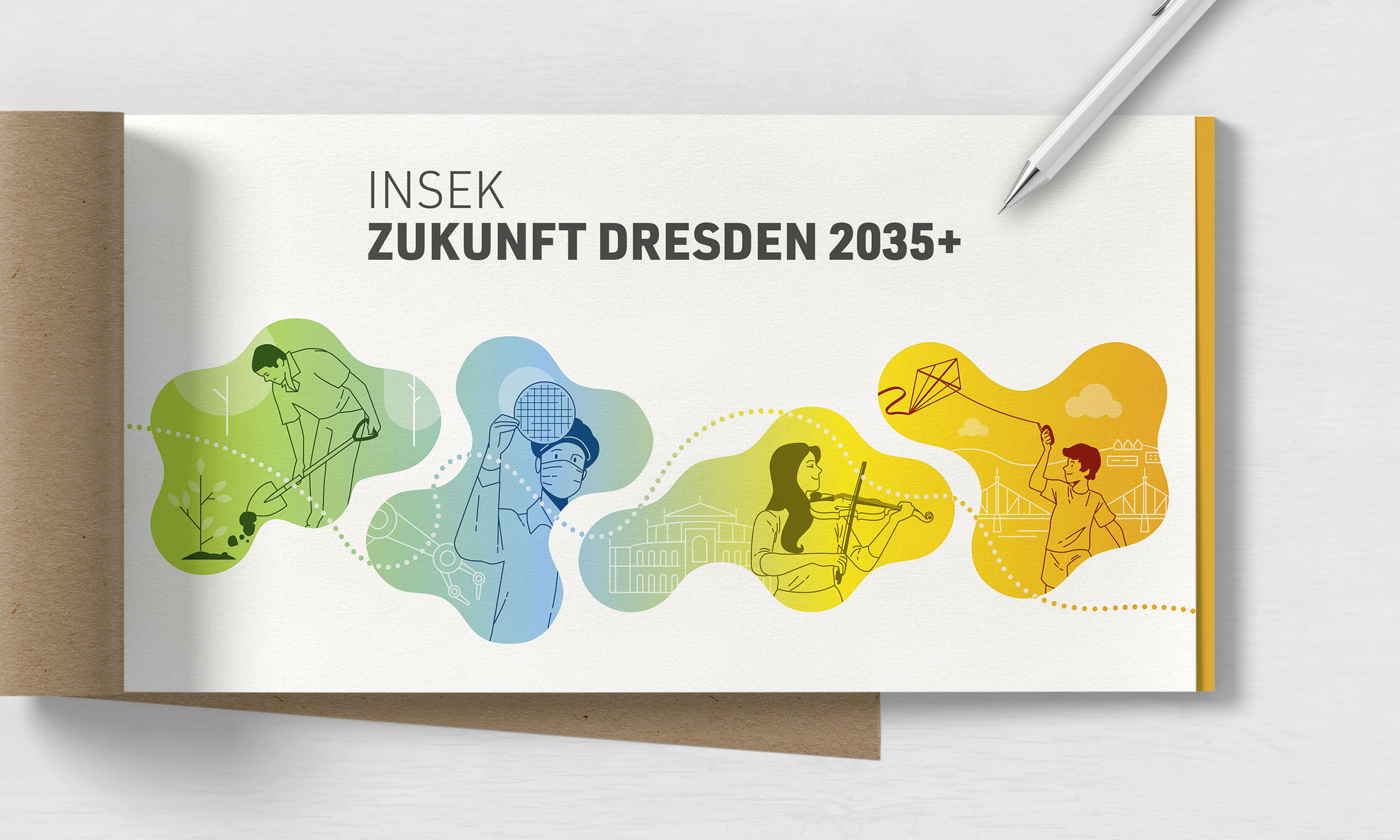 Key Visual/Illustration für INSEK, Landeshauptstadt Dresden