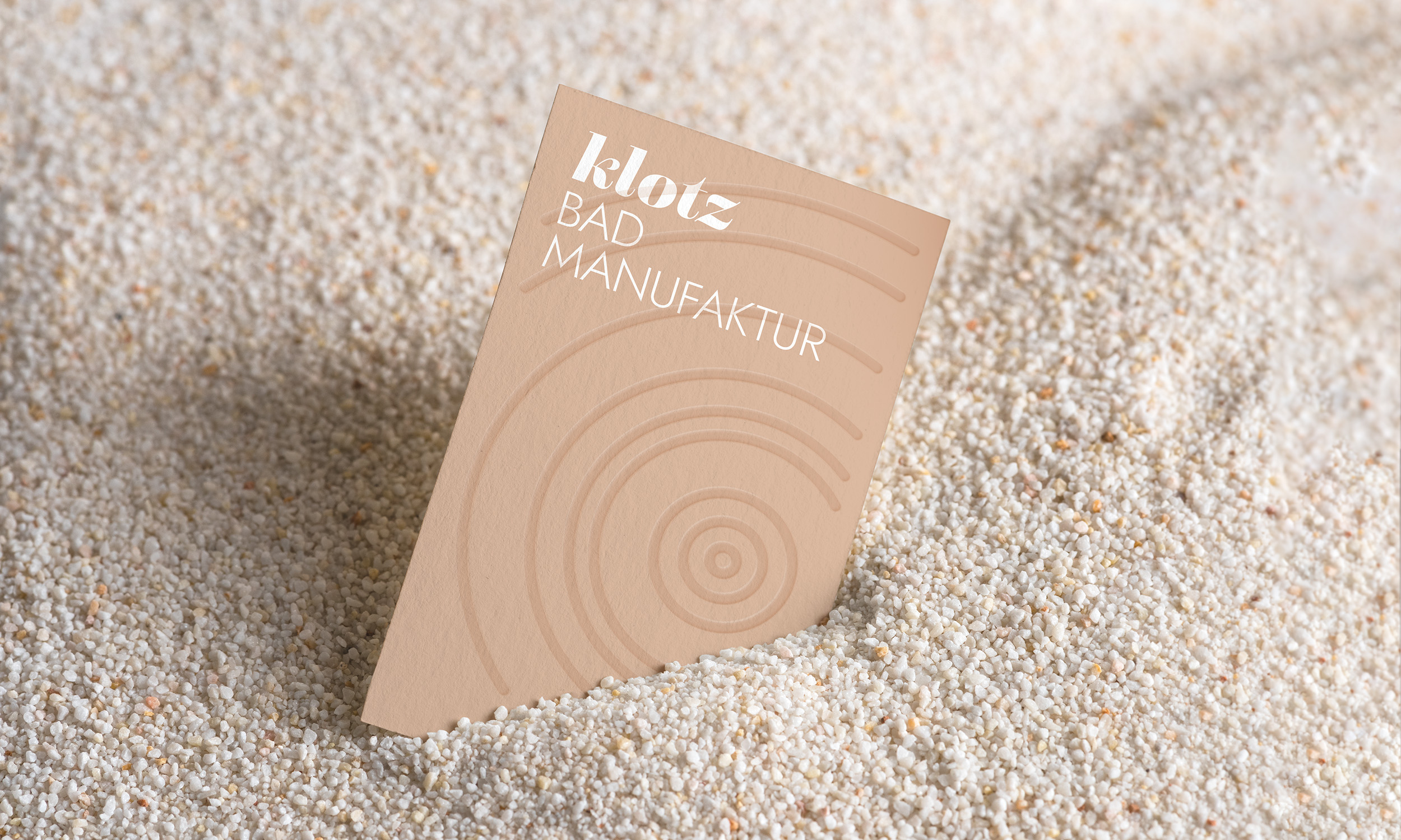 Erscheinungsbild für Klotz Badmanufaktur, Visitenkarte